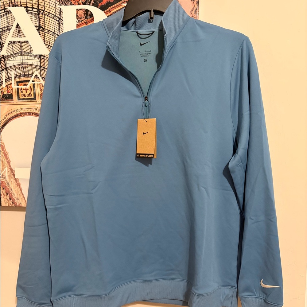 PGA TOUR SHOPS-Nike Light Blue Quarter-Zip Pullover
